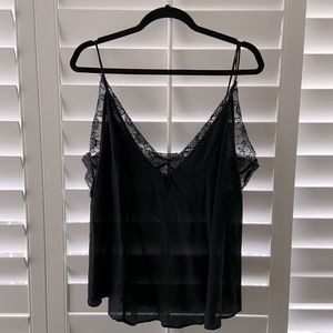 Free People Tank Top in Midnight Size Large